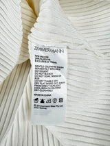 Zimmermann Cream 'Postcard' One Should Ruffle Trim Tank Top - AU10