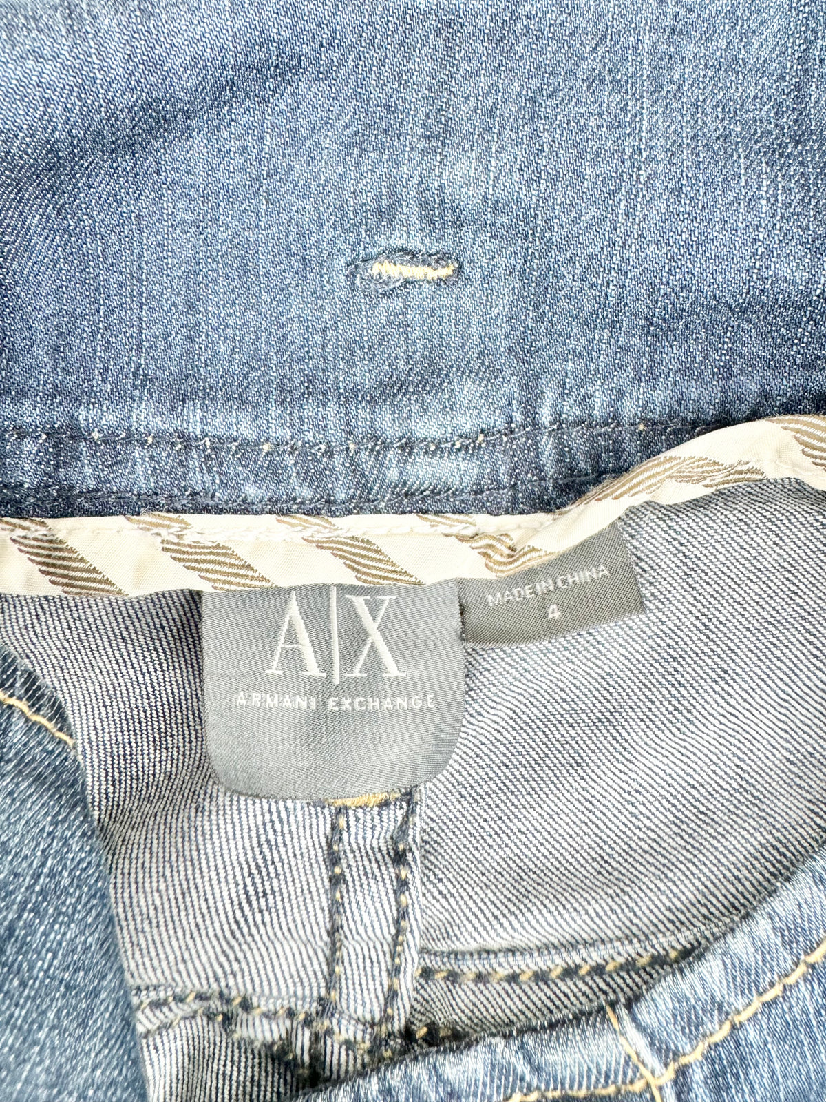 Armani Exchange Blue High Waisted Denim Jeans - 4