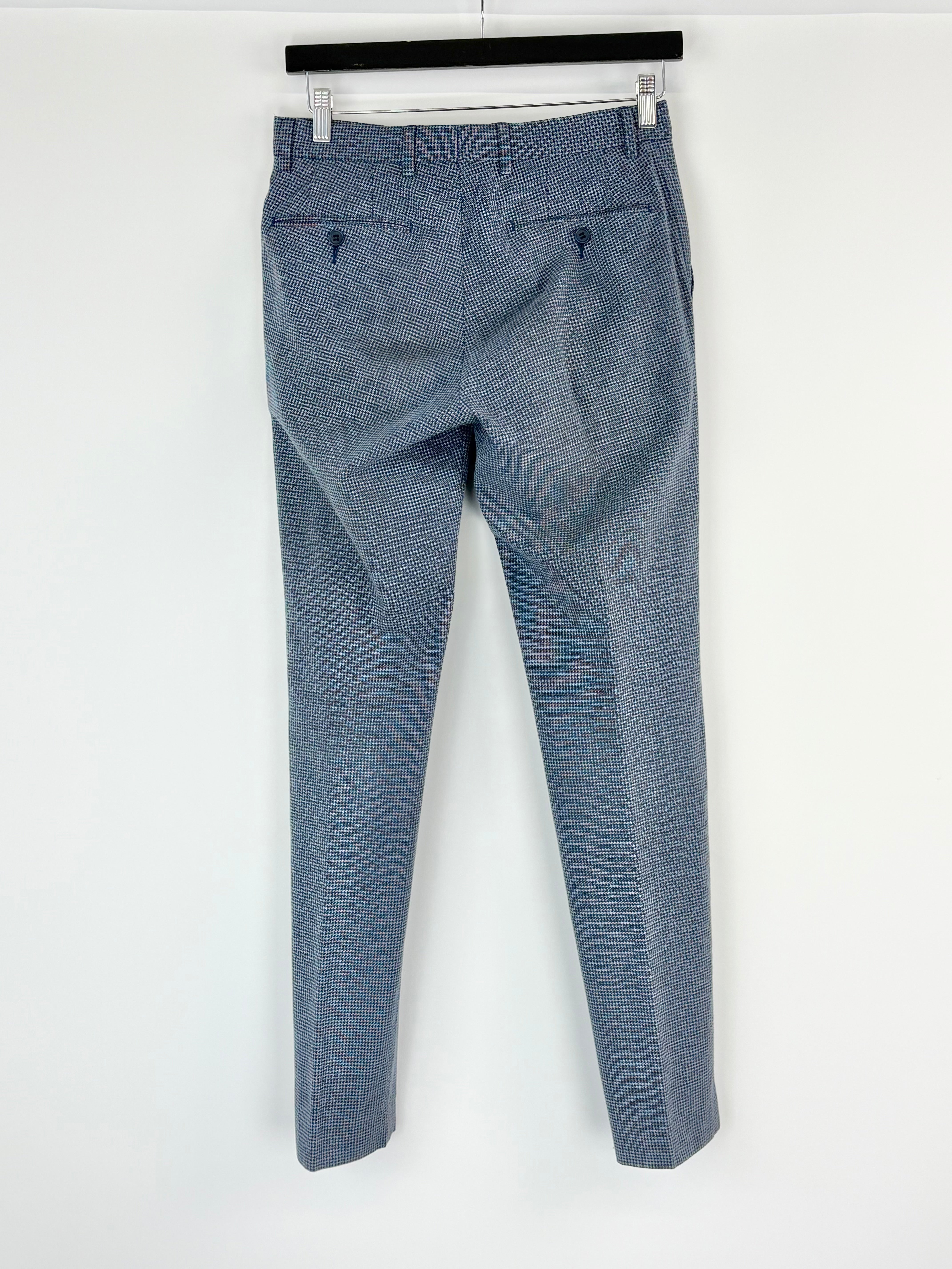 Calibre Blue Micro-Pattern Wool-Blend 2pc Suit - 36/28