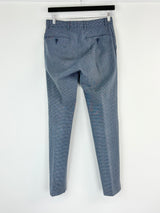 Calibre Blue Micro-Pattern Wool-Blend 2pc Suit - 36/28