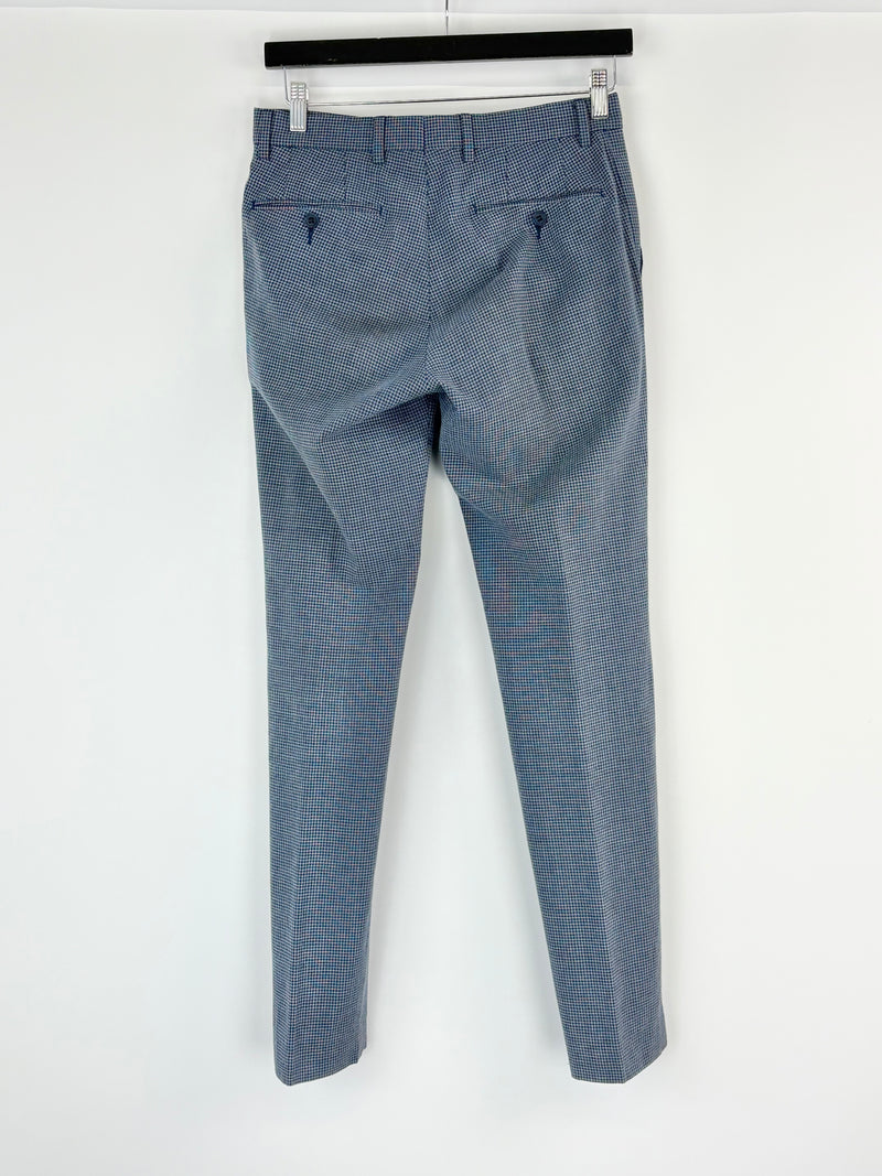 Calibre Blue Micro-Pattern Wool-Blend 2pc Suit - 36/28