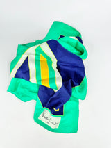 Pierre Cardin Emerald Green Silk Scarf