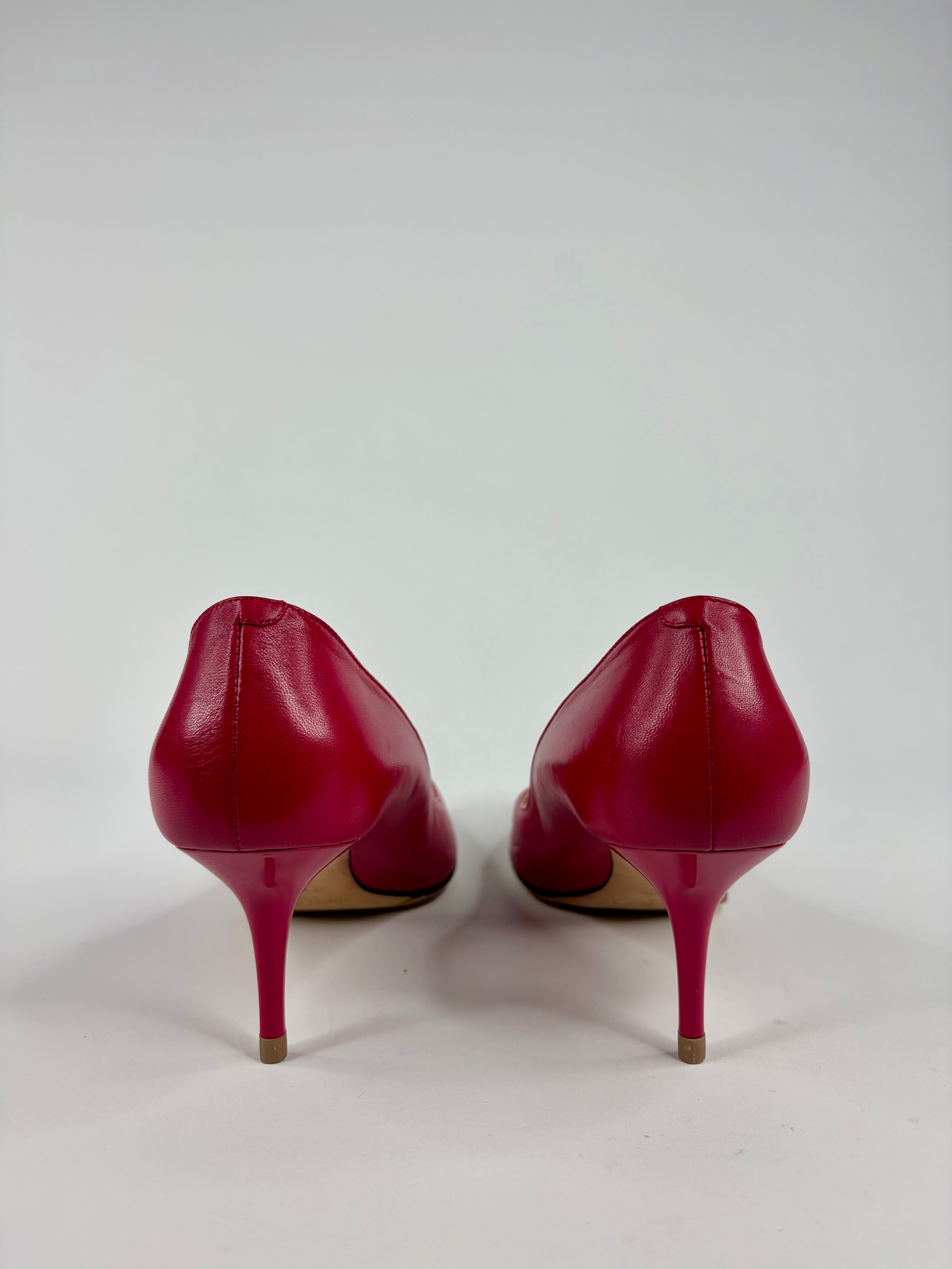 Jimmy Choo Raspberry Pink Kitten Heel - EU39