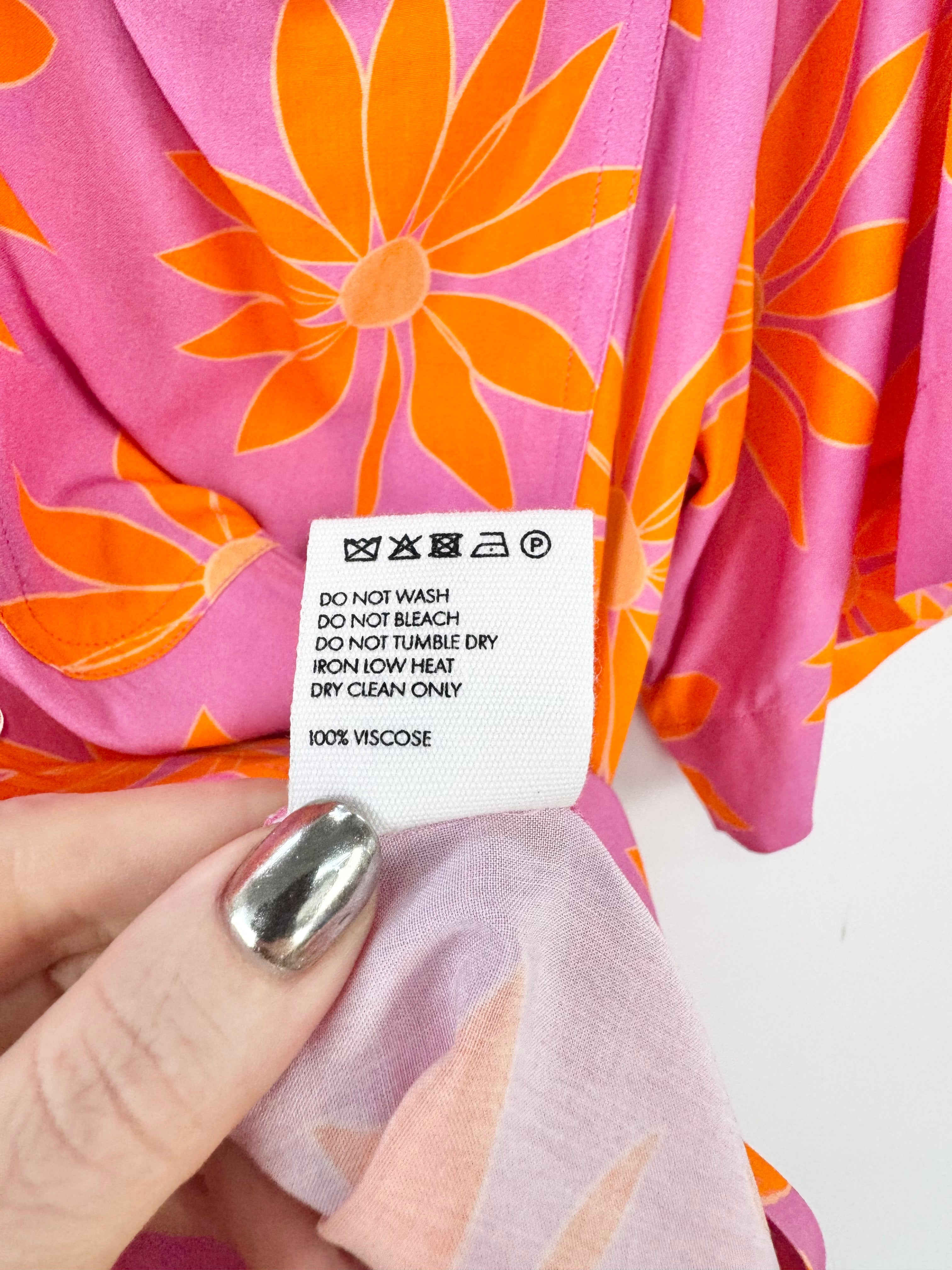 Jacquemus 'Le Splash' Pink La Chemise Jean Printed Shirt - 52