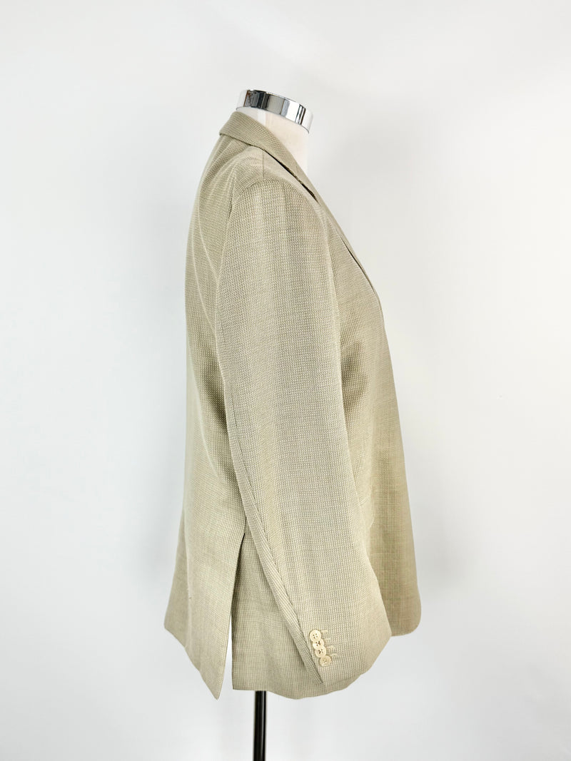 Emenegildo Zegna Woven Wool Blend Blazer - 54R