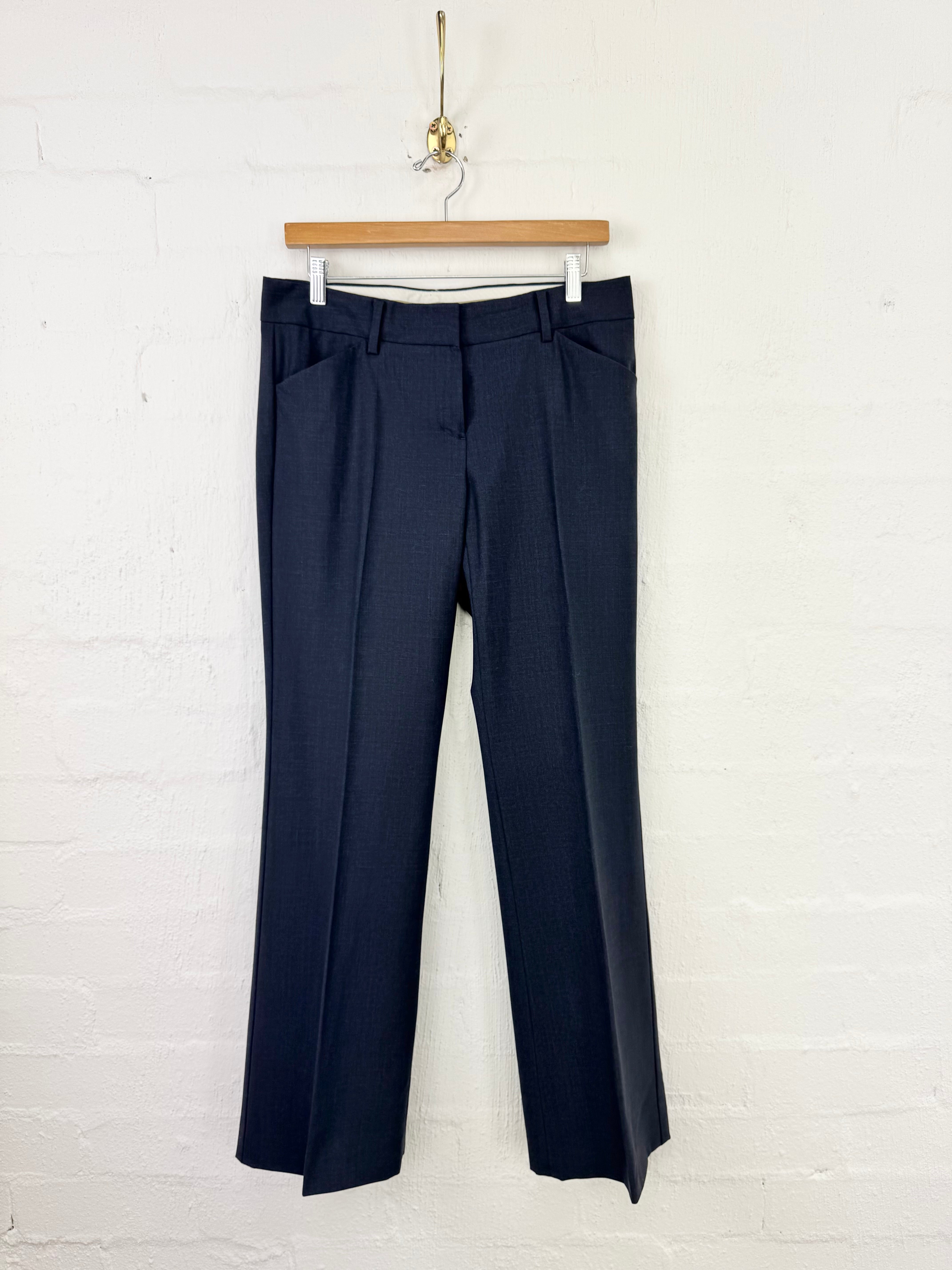 Theory Charcoal Wool Two-Piece Suit - AU10