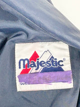 Vintage-Style Majestic Navy Blue 'Red Sox' Bomber Jacket - S