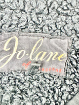 Vintage Jo Lane of Melbourne Black Astrakhan Coat - AU8/10