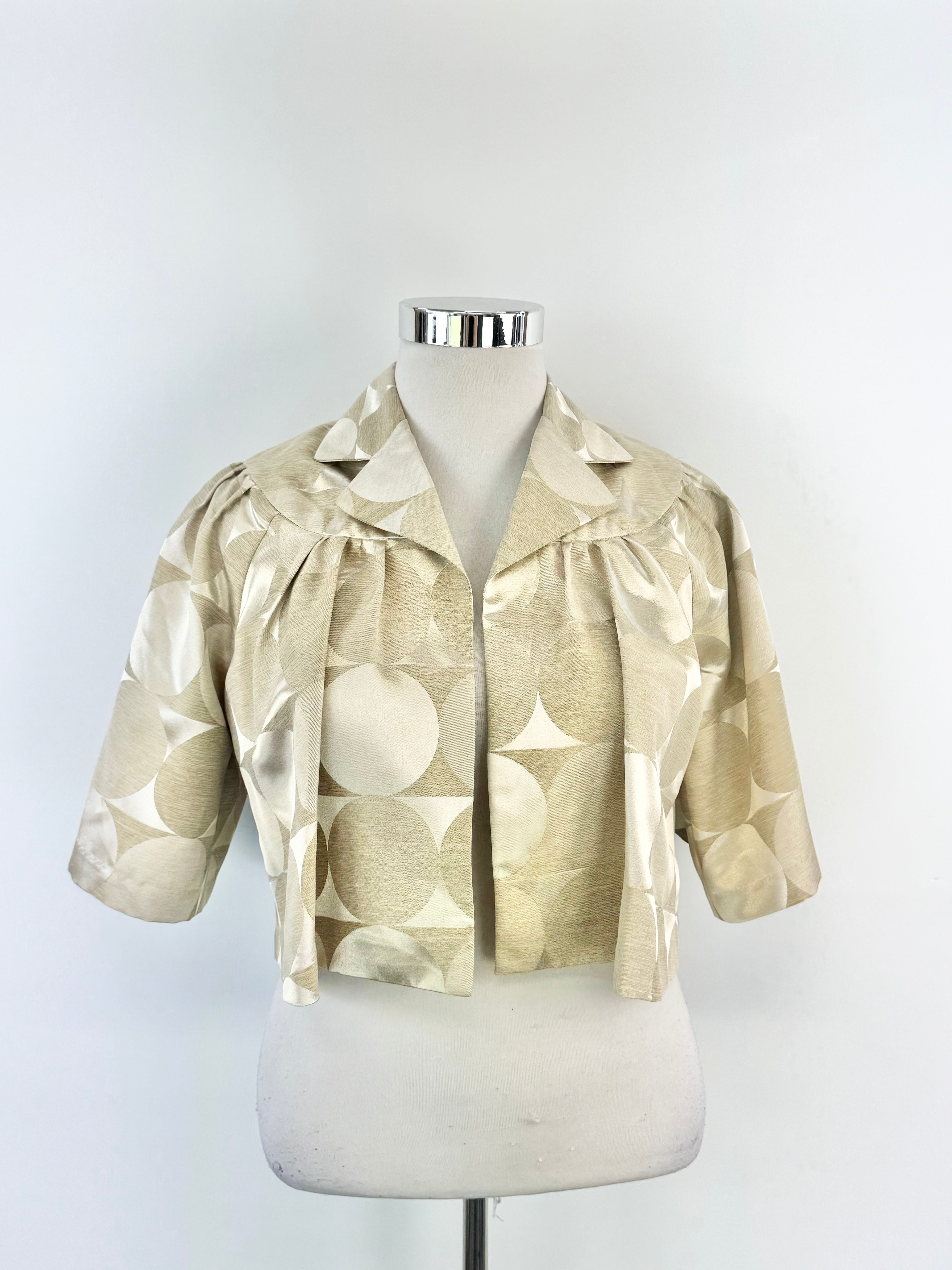 Mossman Champange Gold Cropped Jacket - AU14