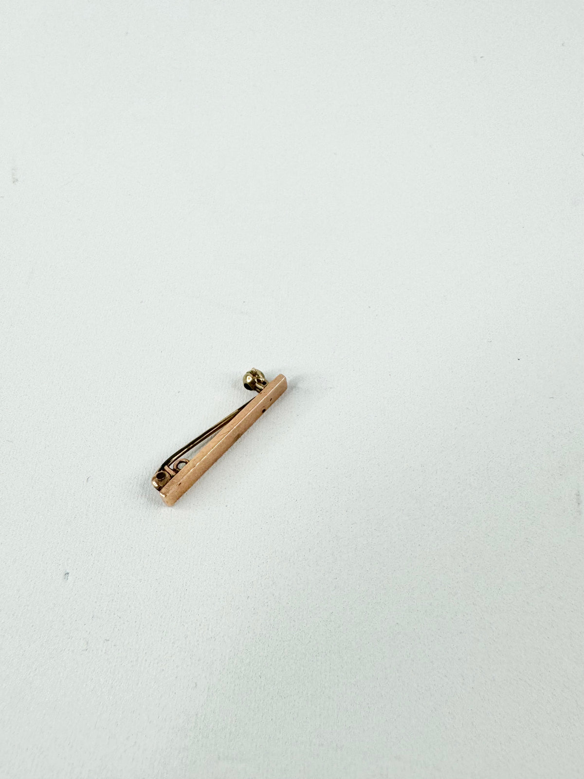 9ct Rose Gold Bar Brooch