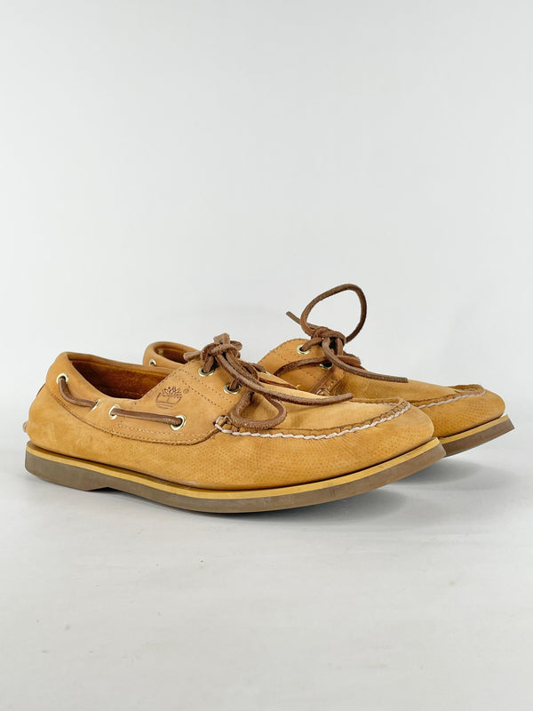 Timberland Wheat Suede 'Earthkeeper' Boat Shoes - EU45