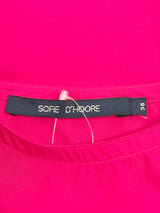 Sofie D'Hoore Raspberry 'Benedict' Peplum Top - AU10