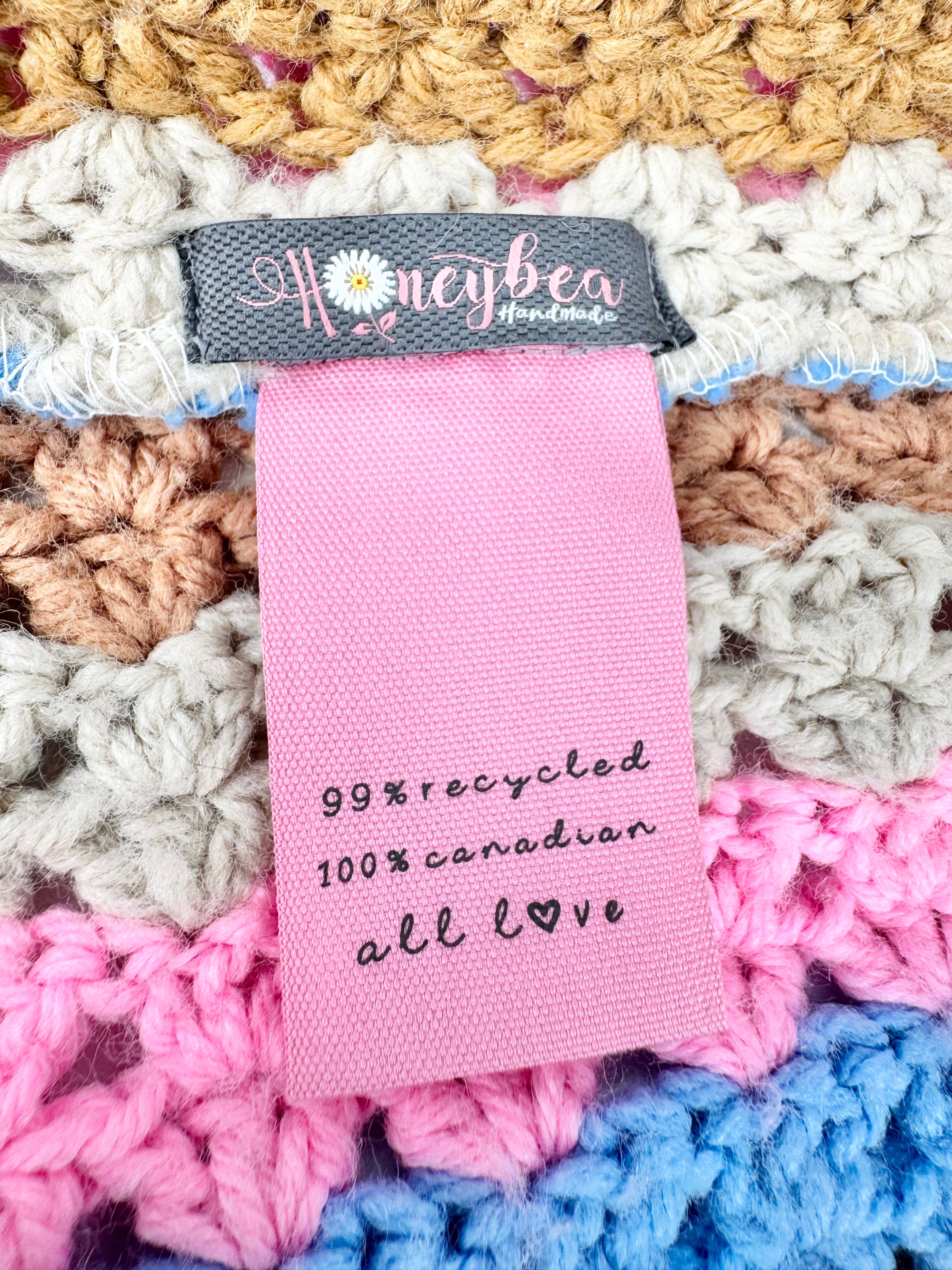 Honeybea Handmade Multicolour Trumpet Sleeve Cardigan - Free Size