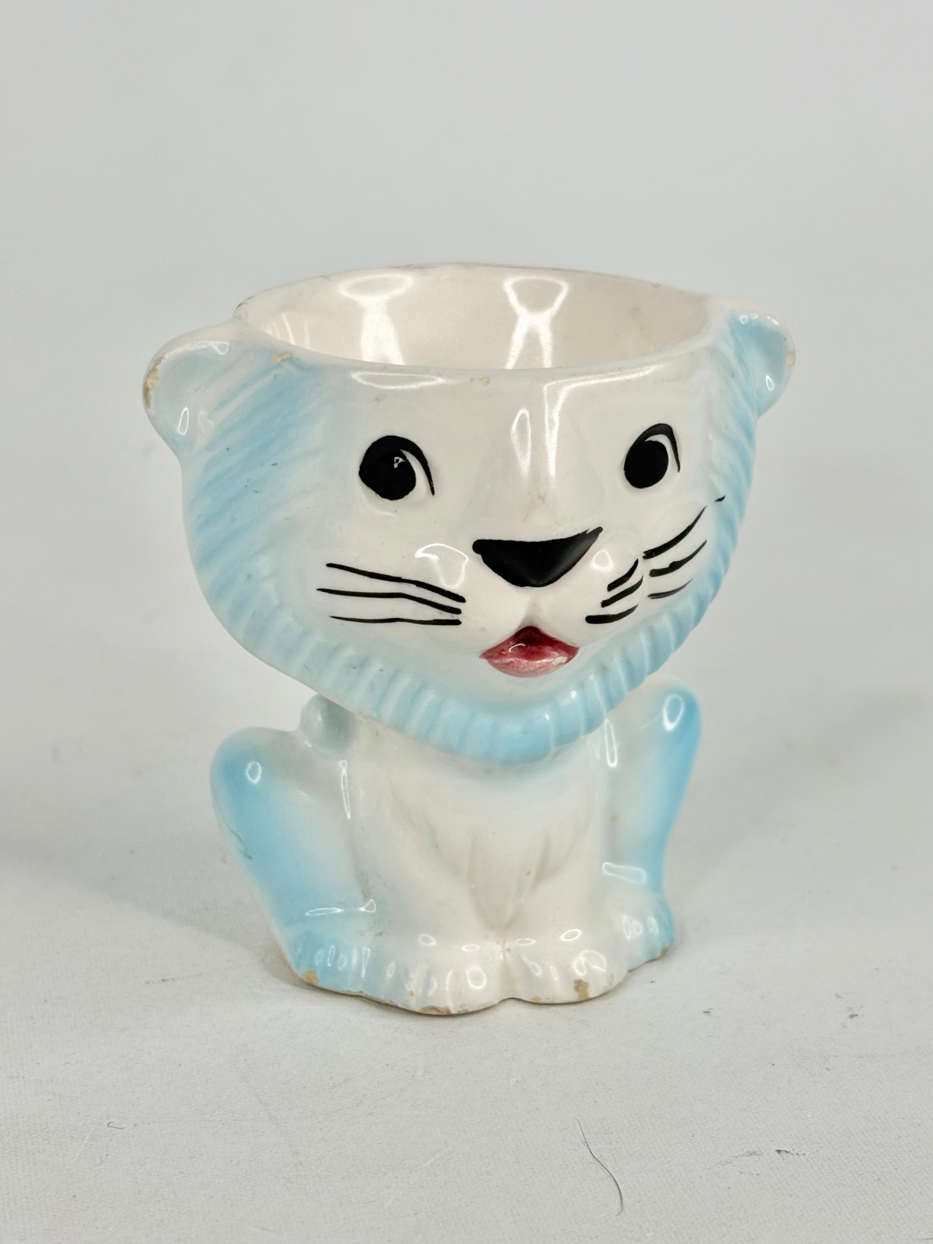 Vintage Anthropomorphic Lion Eggholder