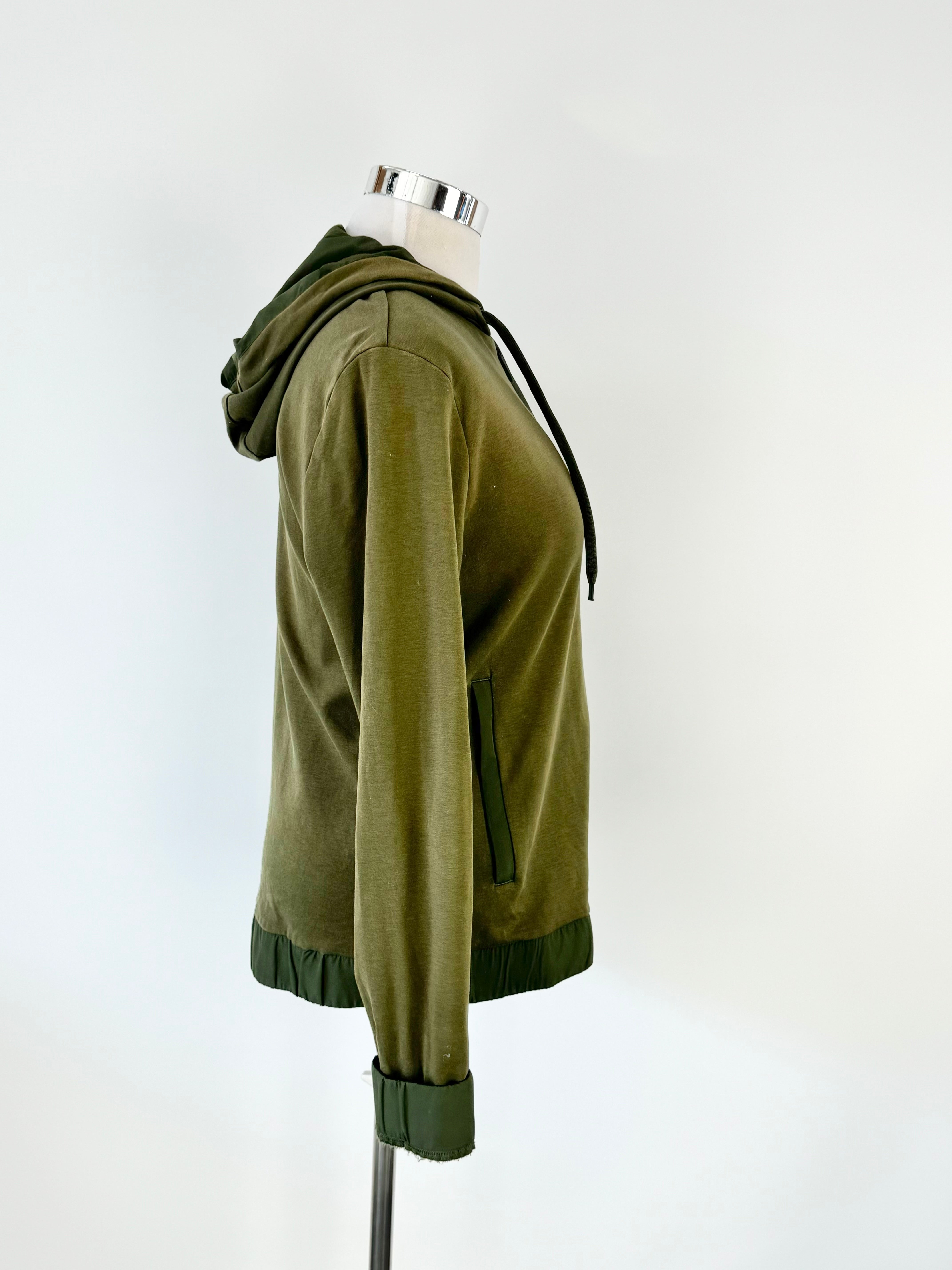 Cos Crocodile Green Cotton Hoodie - AU10