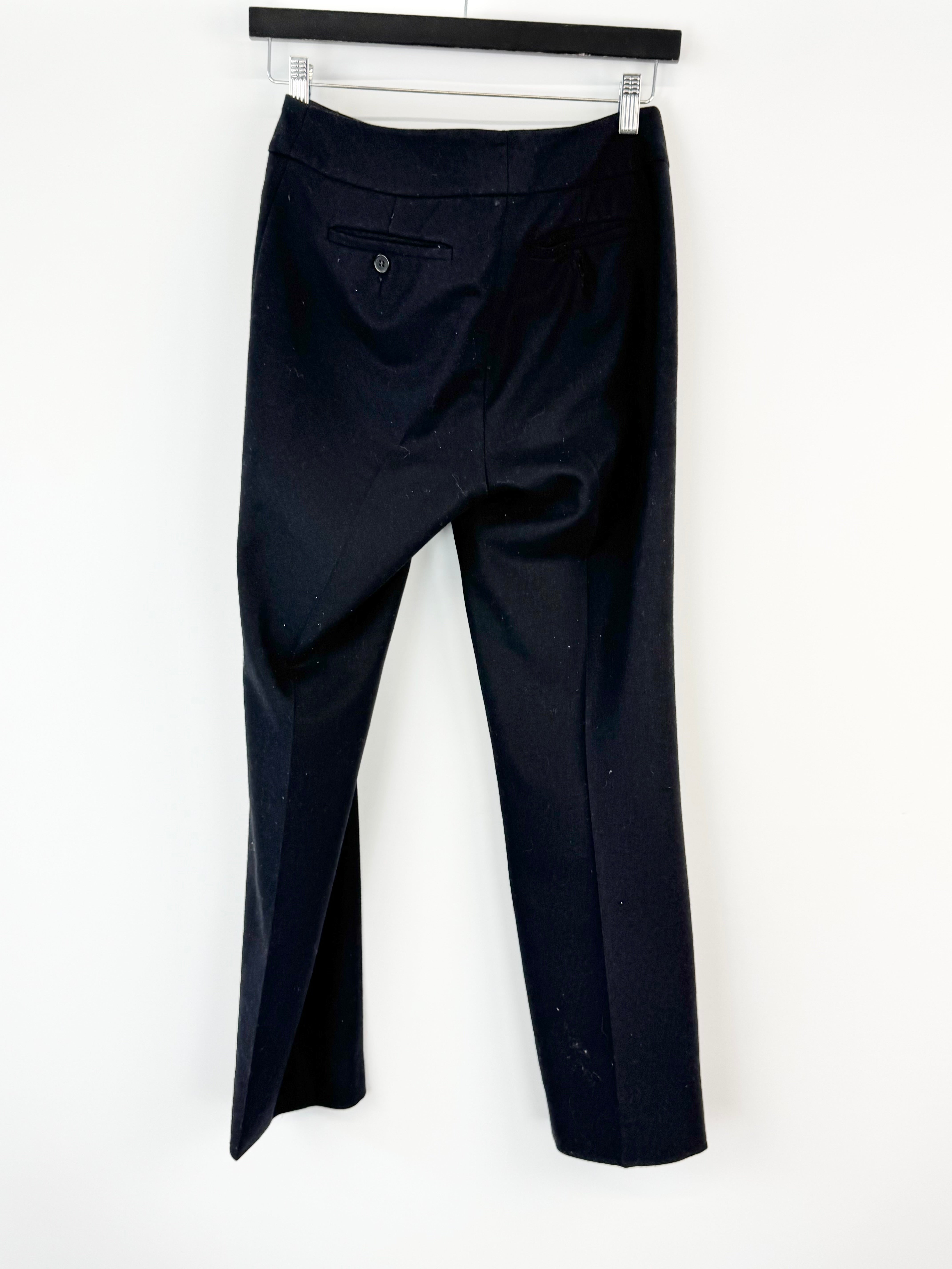 Anna Thomas Black Wool Blend Slacks - AU8