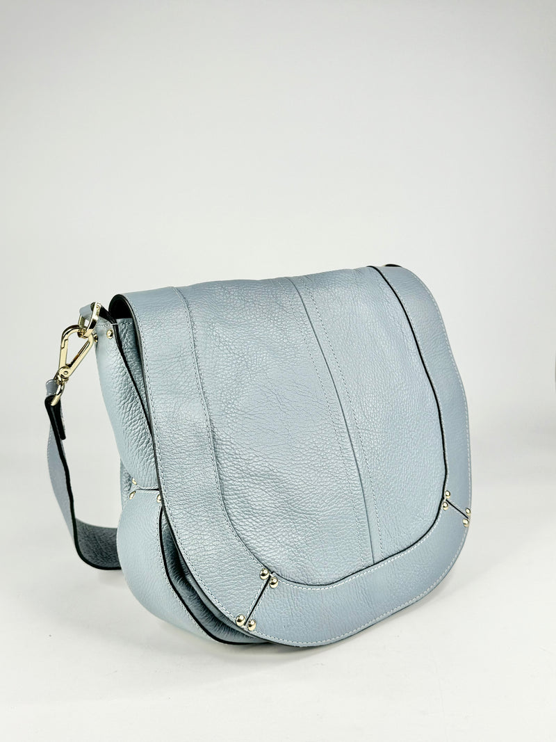 Caterina Lucchi Powder Blue Leather Cross Body Bag