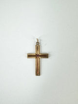 9ct Gold & Ruby Crucifix Pendant