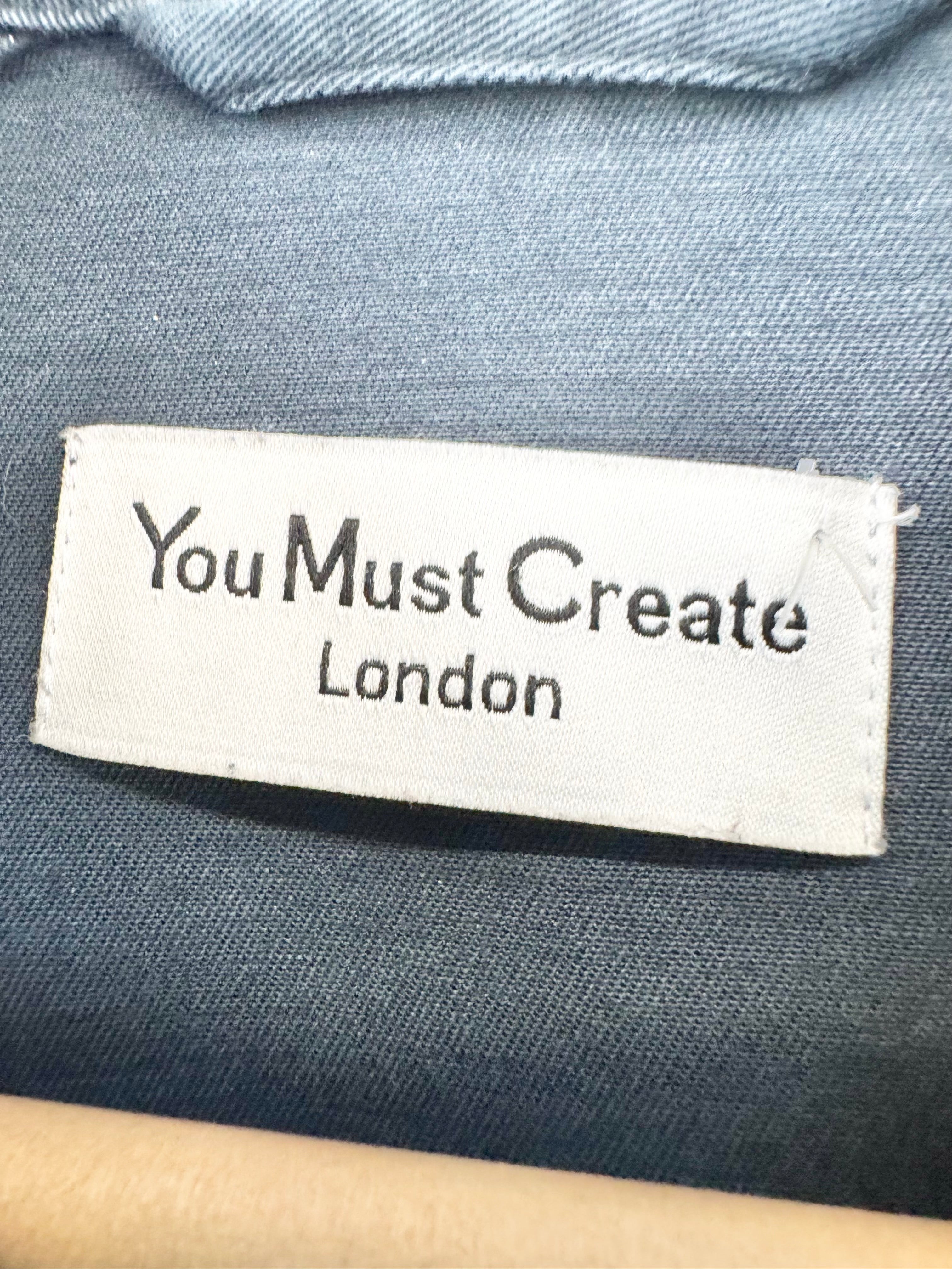 You Must Create Blue Construction Jacket - S/M