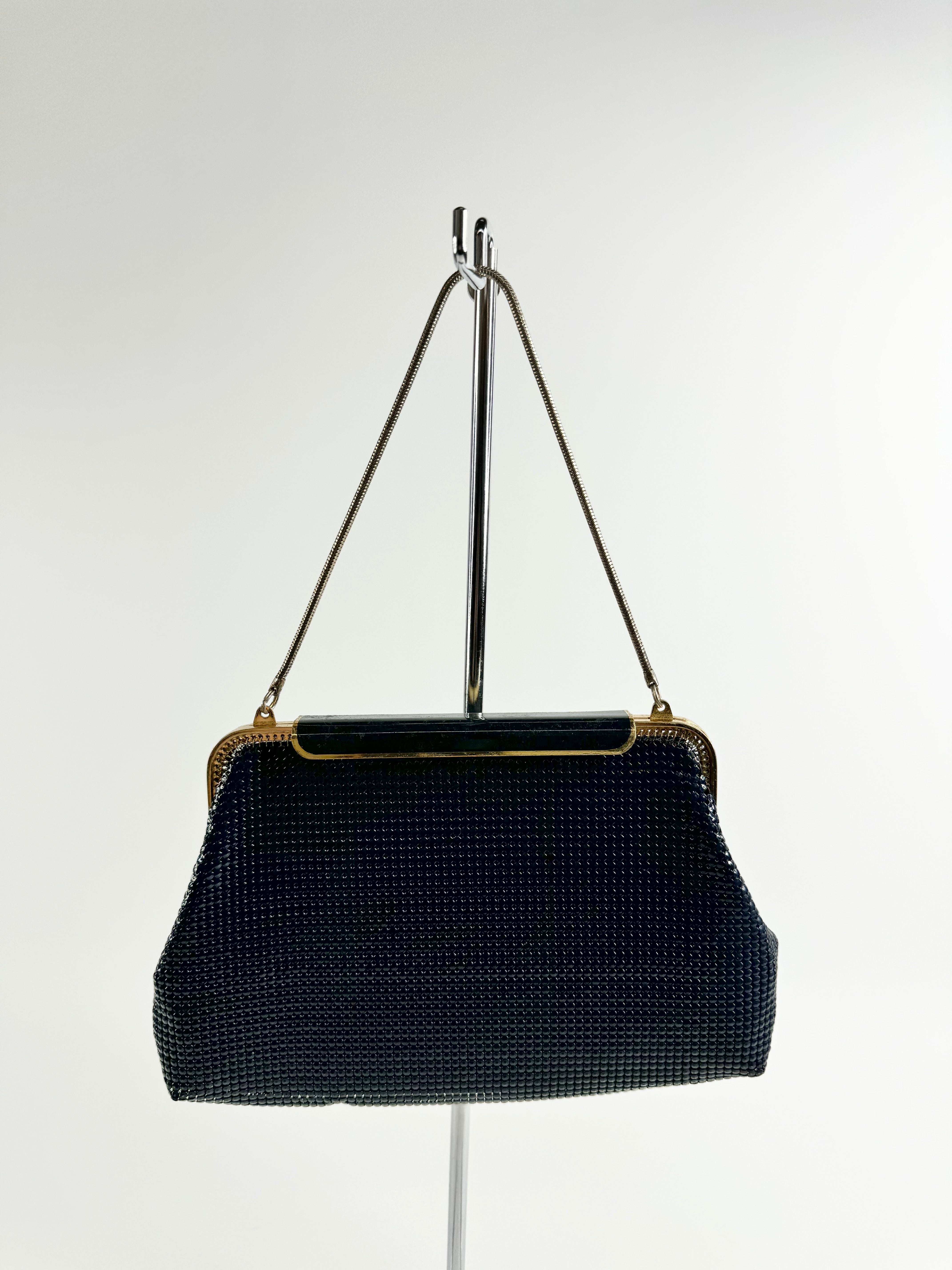 Vintage 80s Midnight Glomesh Bag