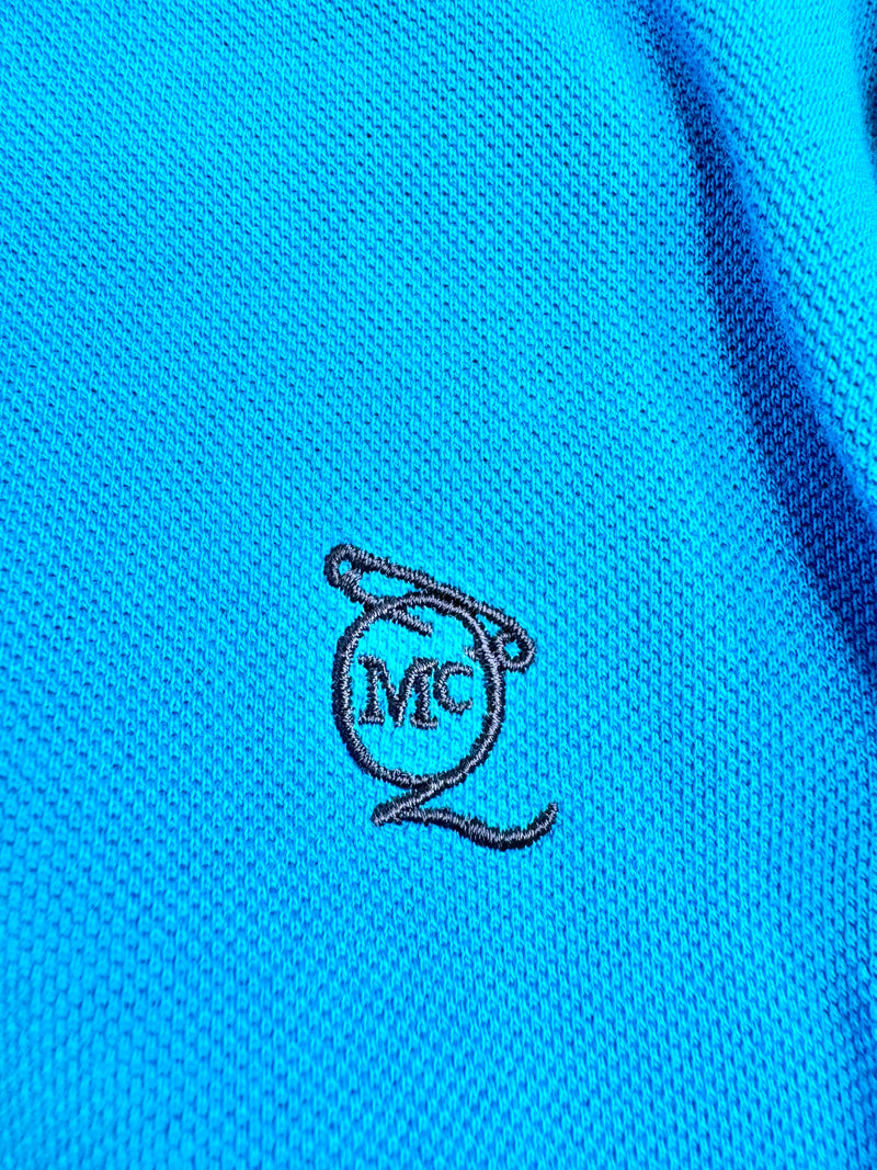 McQ Cerulean Blue Polo Top - XL