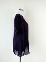 Camilla & Marc Aubergine Silk Top - AU10