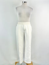 Emporio Armani White Padded Tracksuit Pants - M