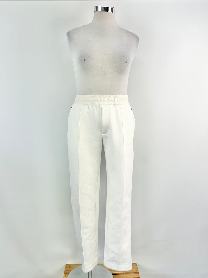 Emporio Armani White Padded Tracksuit Pants - M