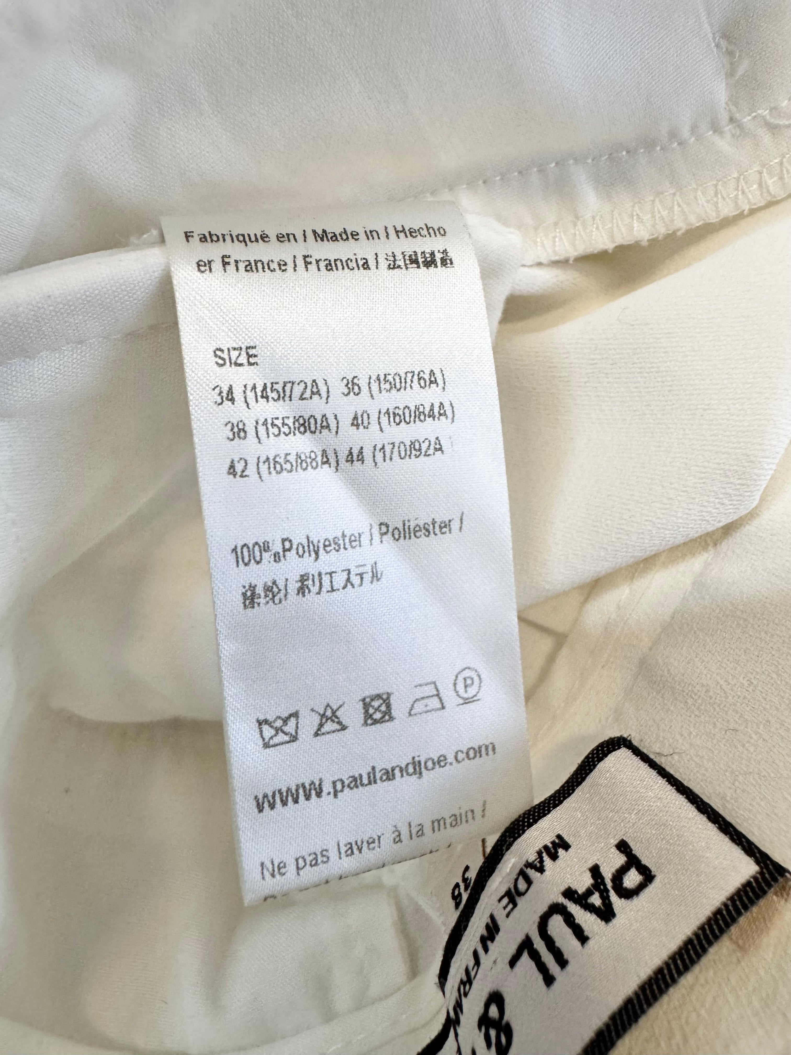 Paul & Joe White Creased High Rise Slacks - AU10