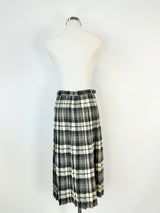 Vintage Murray Brothers  Grey & Cream Tartan Wool Kilt - AU8/10