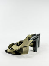 Alias Mae Olive Green Industrial Strap Heels - EU39