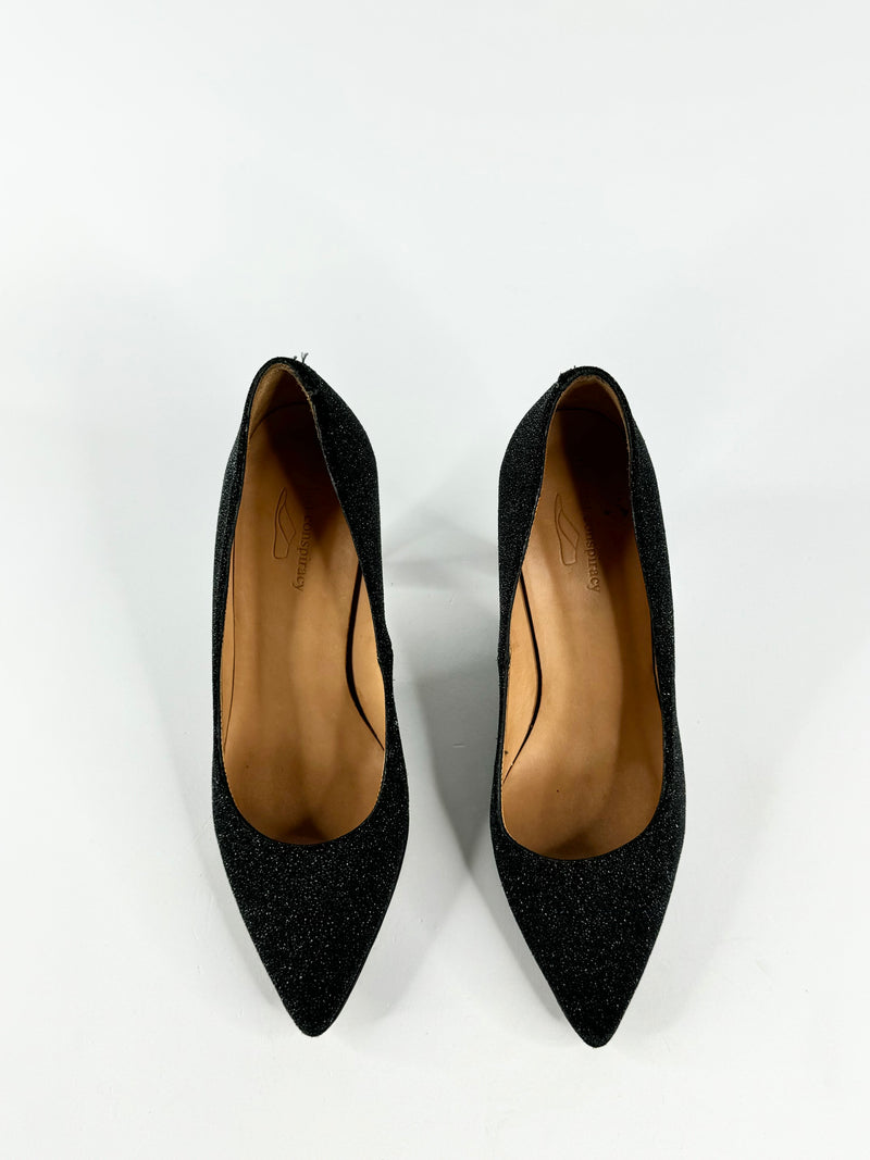 The Last Conspiracy Black Sparkle Heels - EU37