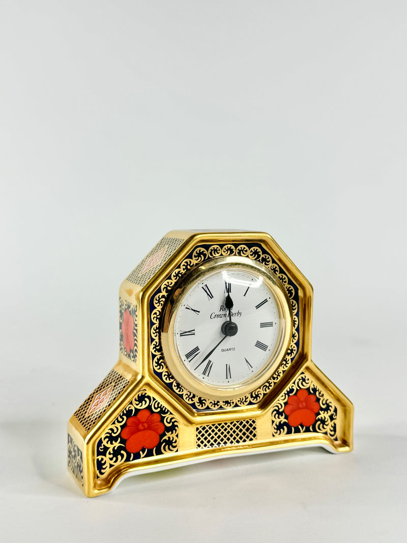 Royal Crown Derby 'Old Imari' Bone China Mantle Clock