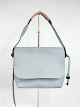 Fossil Cornflower Blue Grained Leather Shoulder Bag
