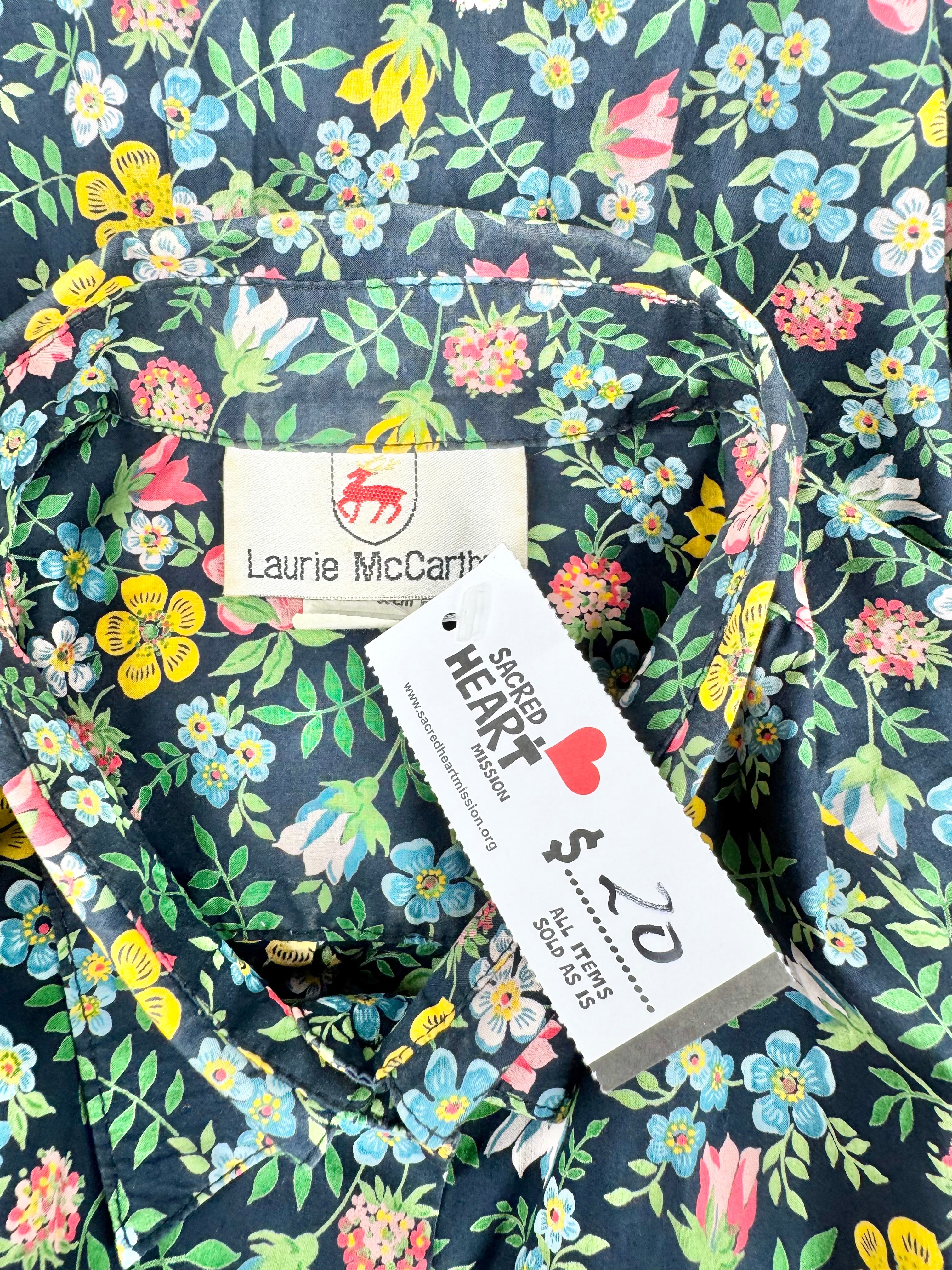 LAURIE MCCARTHY FLORAL SHORT SLEEVE SHIRT - AU12