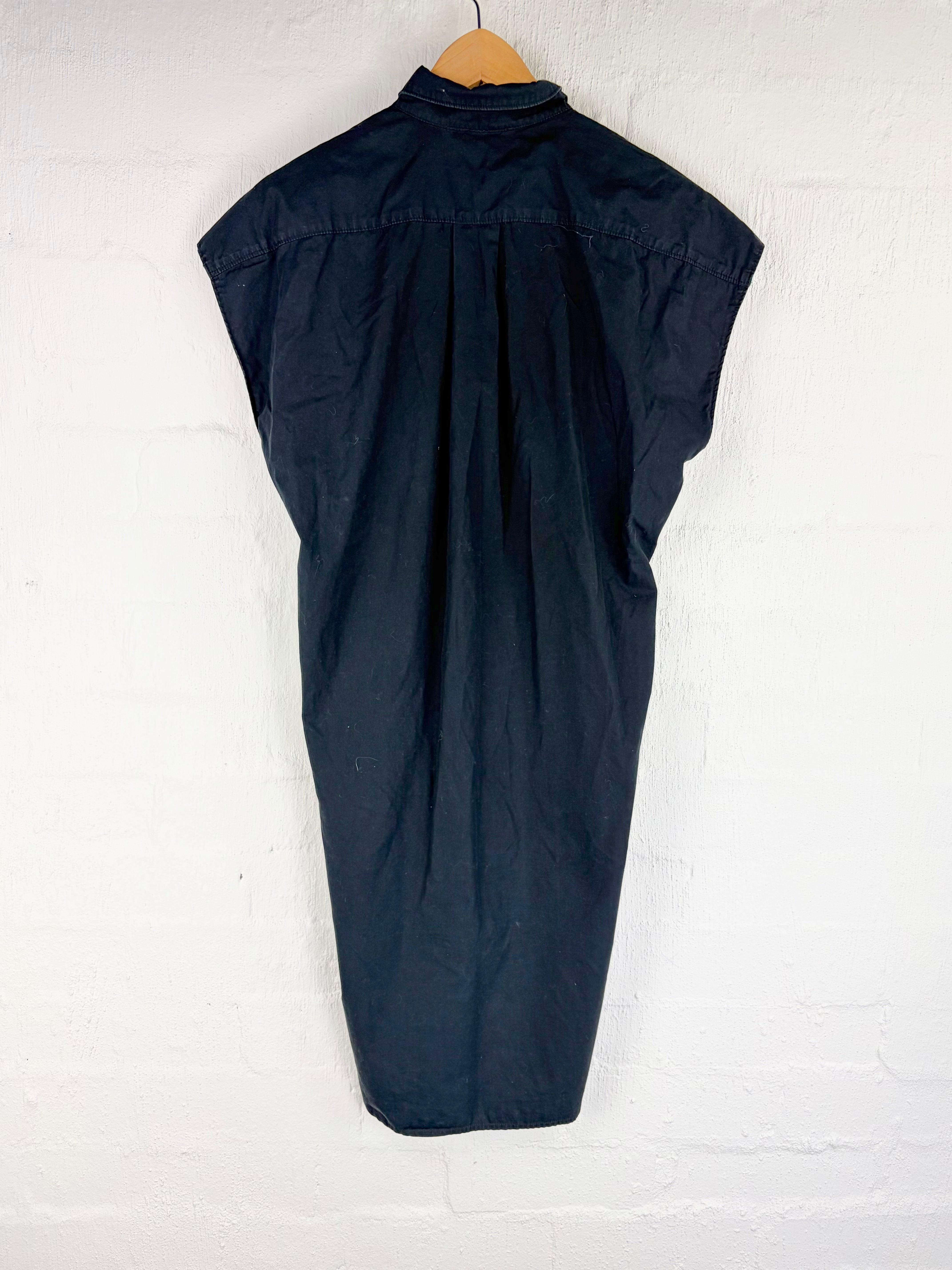 Bassike Black Emerald Trim Boxy Fit Dress - AU8/10