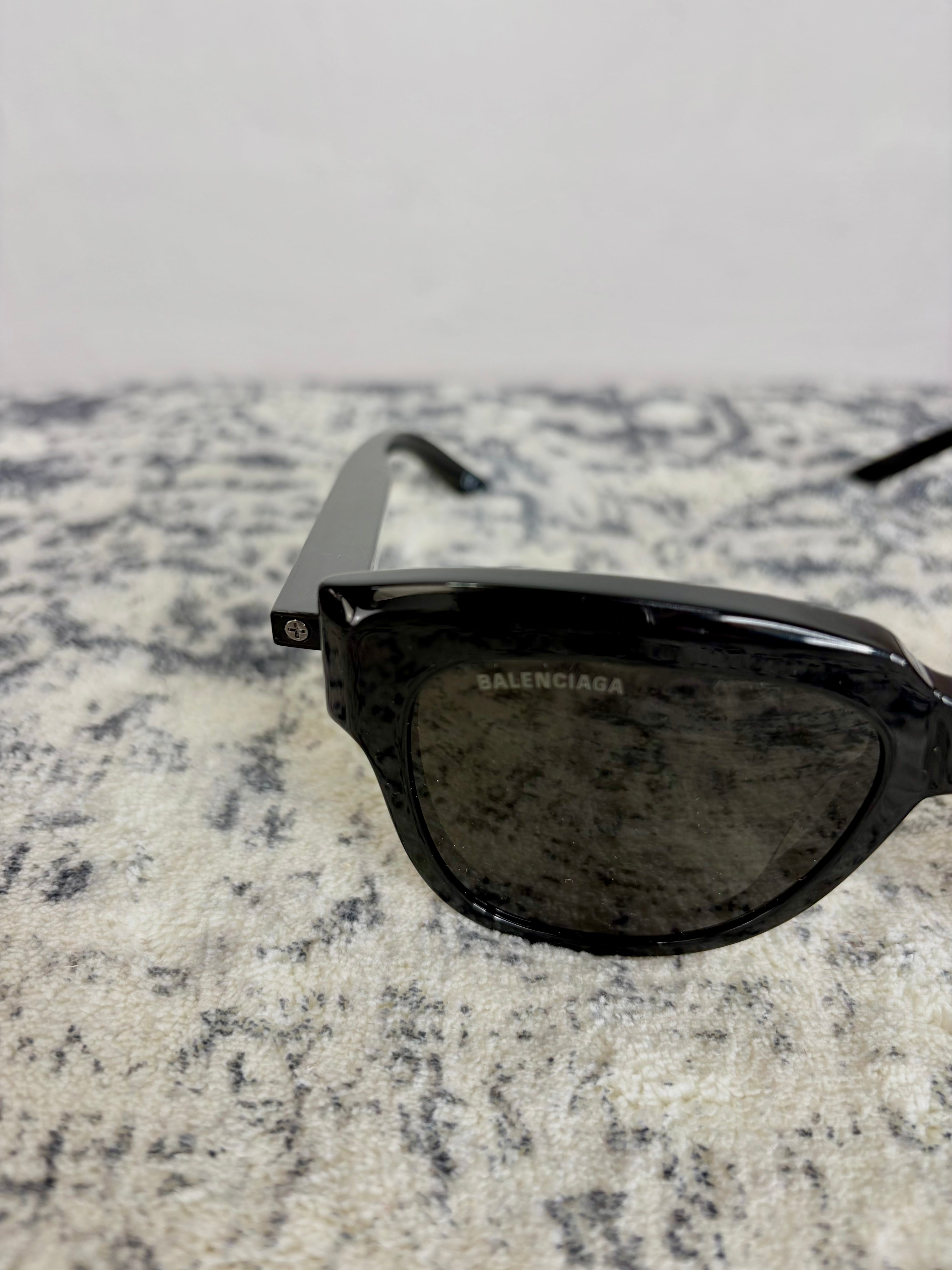 Balenciaga 'BB0160S' Black Sunglasses