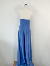 Zimmermann Periwinkle Knot Silk Strapless Gown - AU10