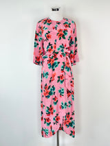 Essentiel Antwerp Pink Floral 'Vayen' Midi Dress - AU8