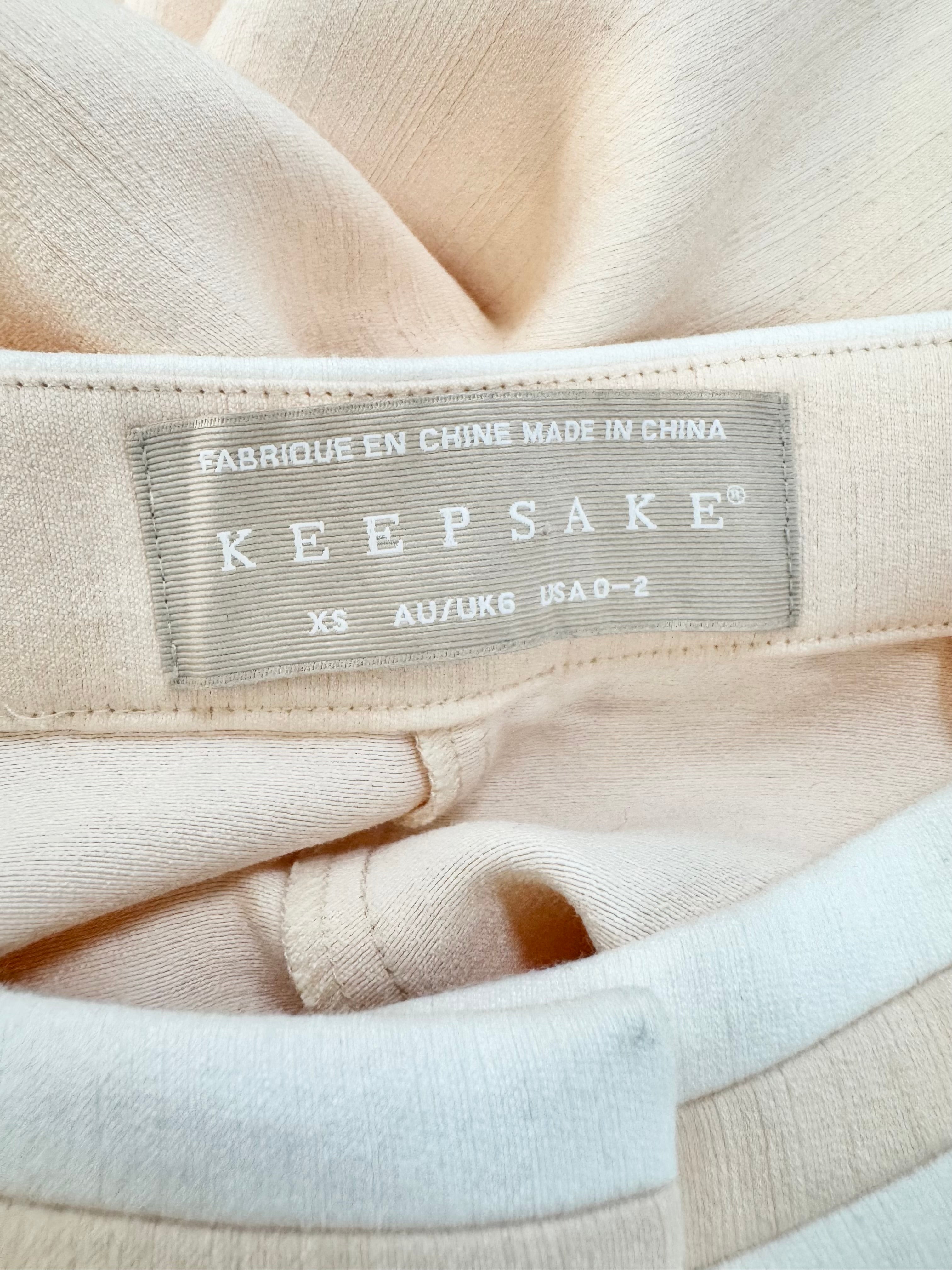 Keepsake Pastel Peach & White Tailored Two-Piece Suit - AU6
