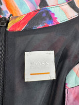 Boss by Hugo Boss Mulicoloured Silk Tunic Dress - AU8