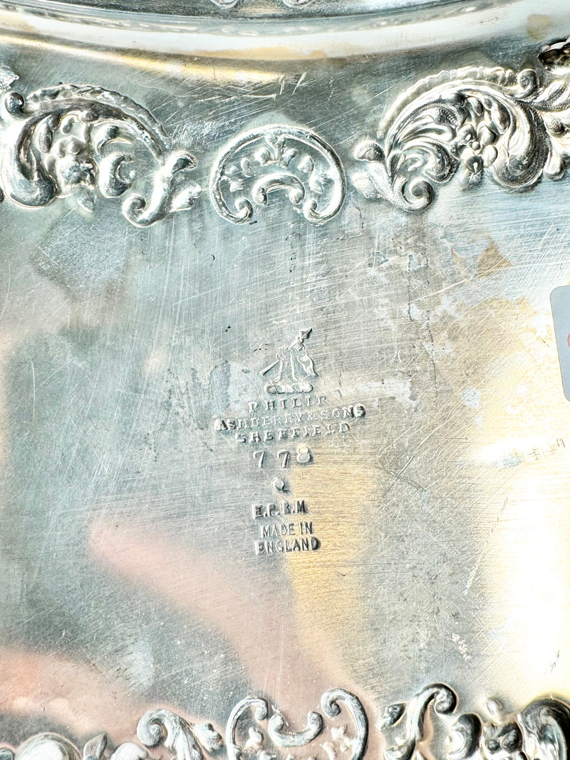 Antique Philip Ashberry & Sons Silverplated Tray