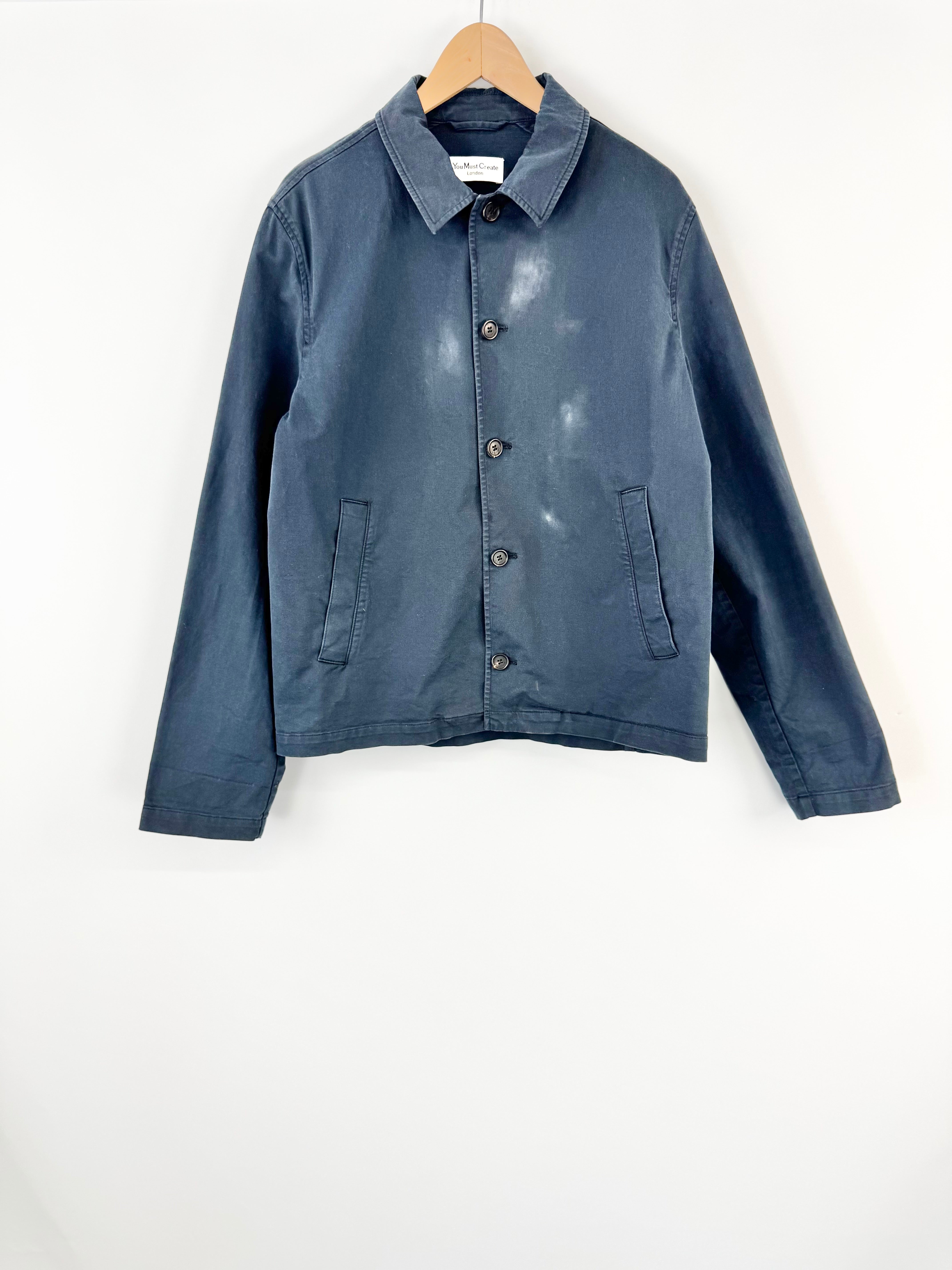 You Must Create Blue Construction Jacket - S/M