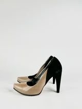 By Malene Birger Taupe & Black 'New Sexy' Pumps - EU39