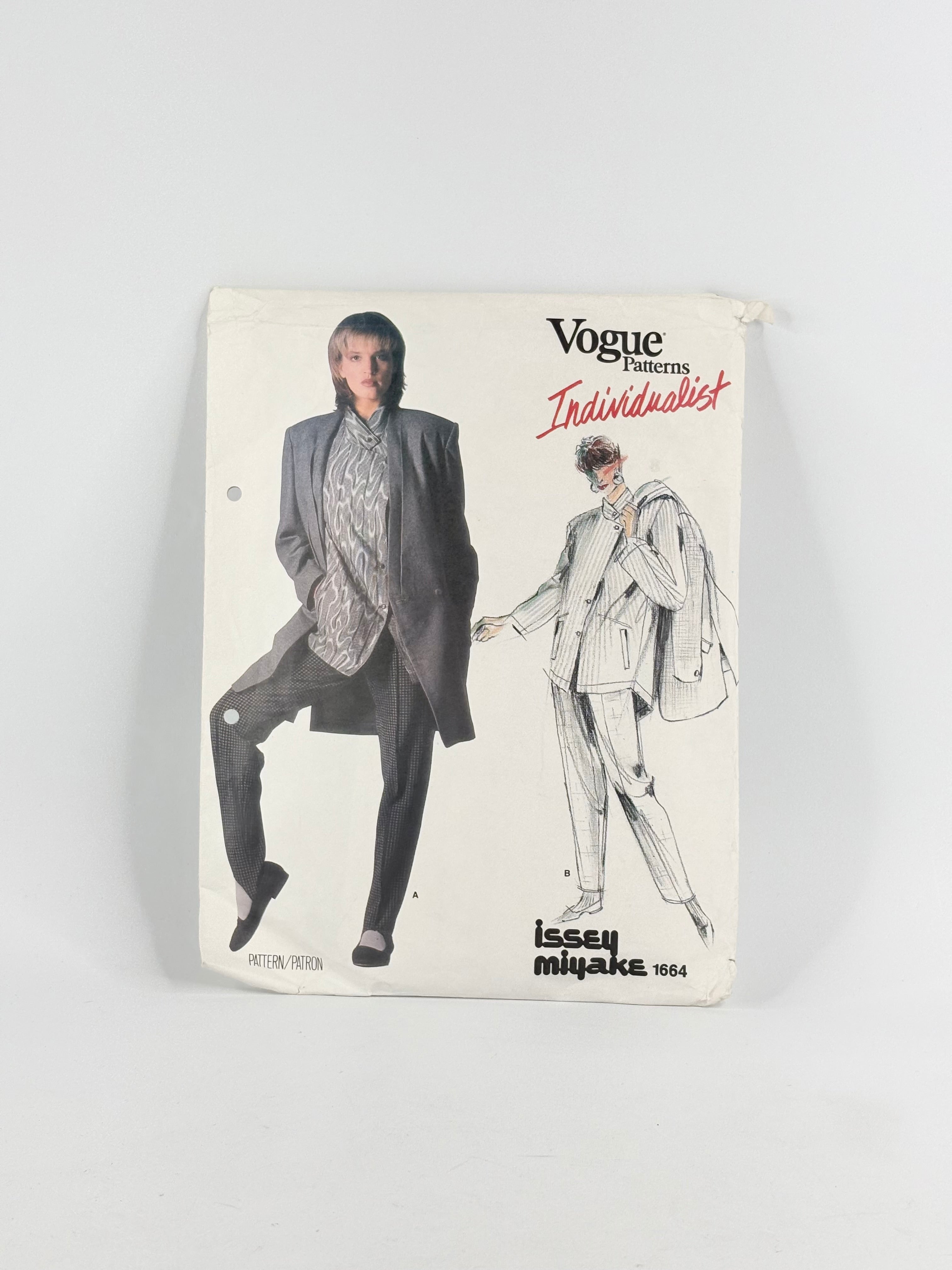 Vogue Patterns Individualist Issey Miyake Jacket & Pants: No. 1664 - Size 8