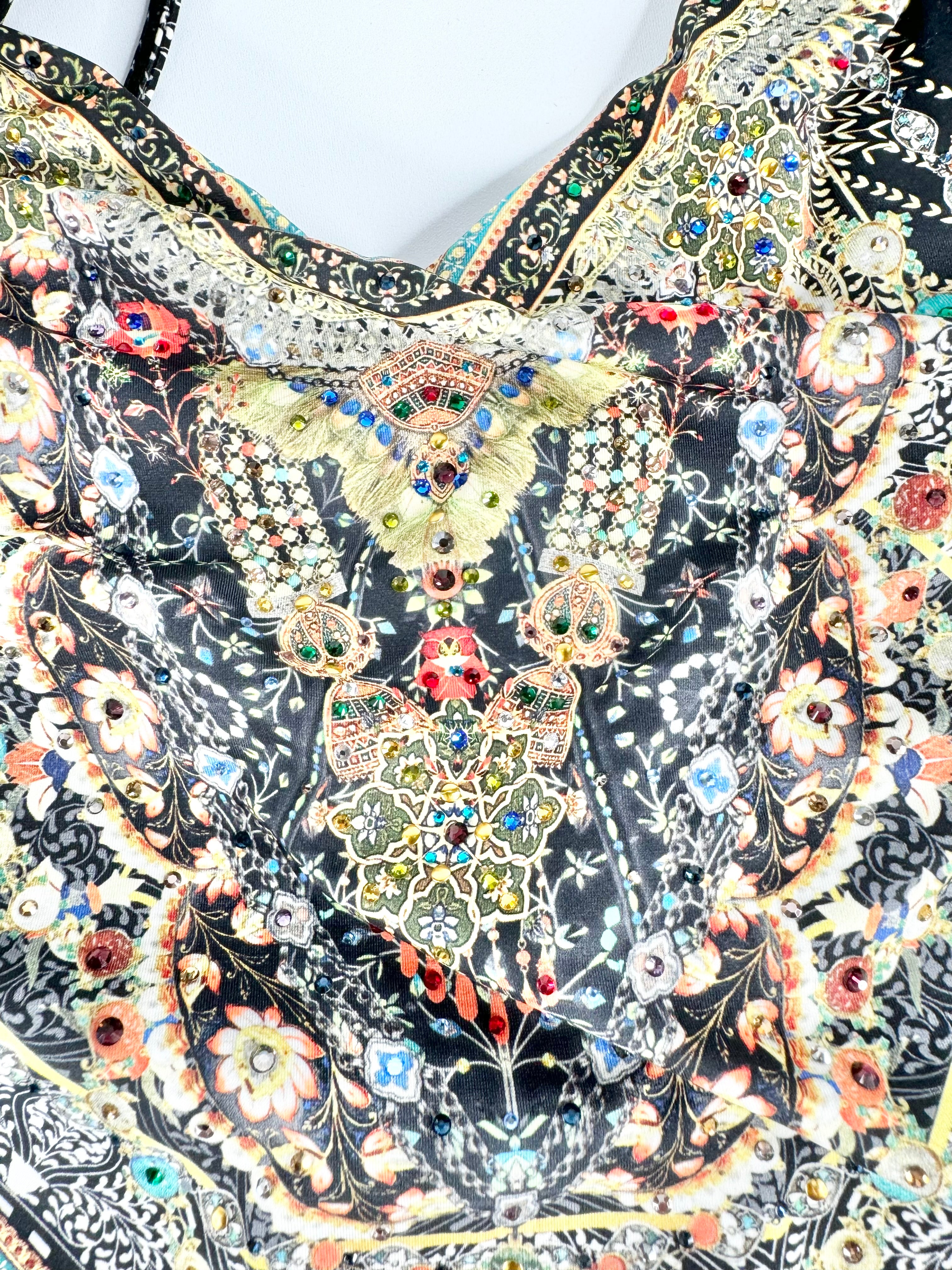 Black Jewel Embellished Swimsuit - AU10