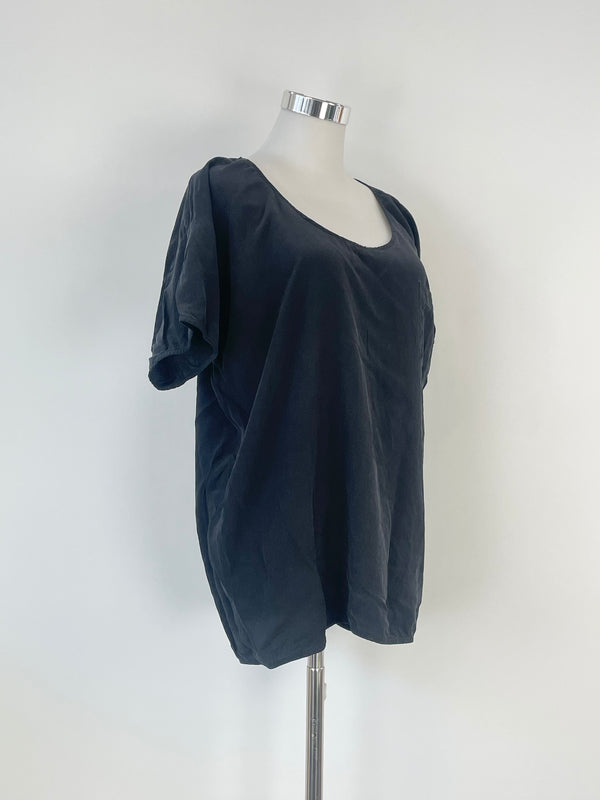 Zimmermann Black Silk Relaxed Fit Top - AU8