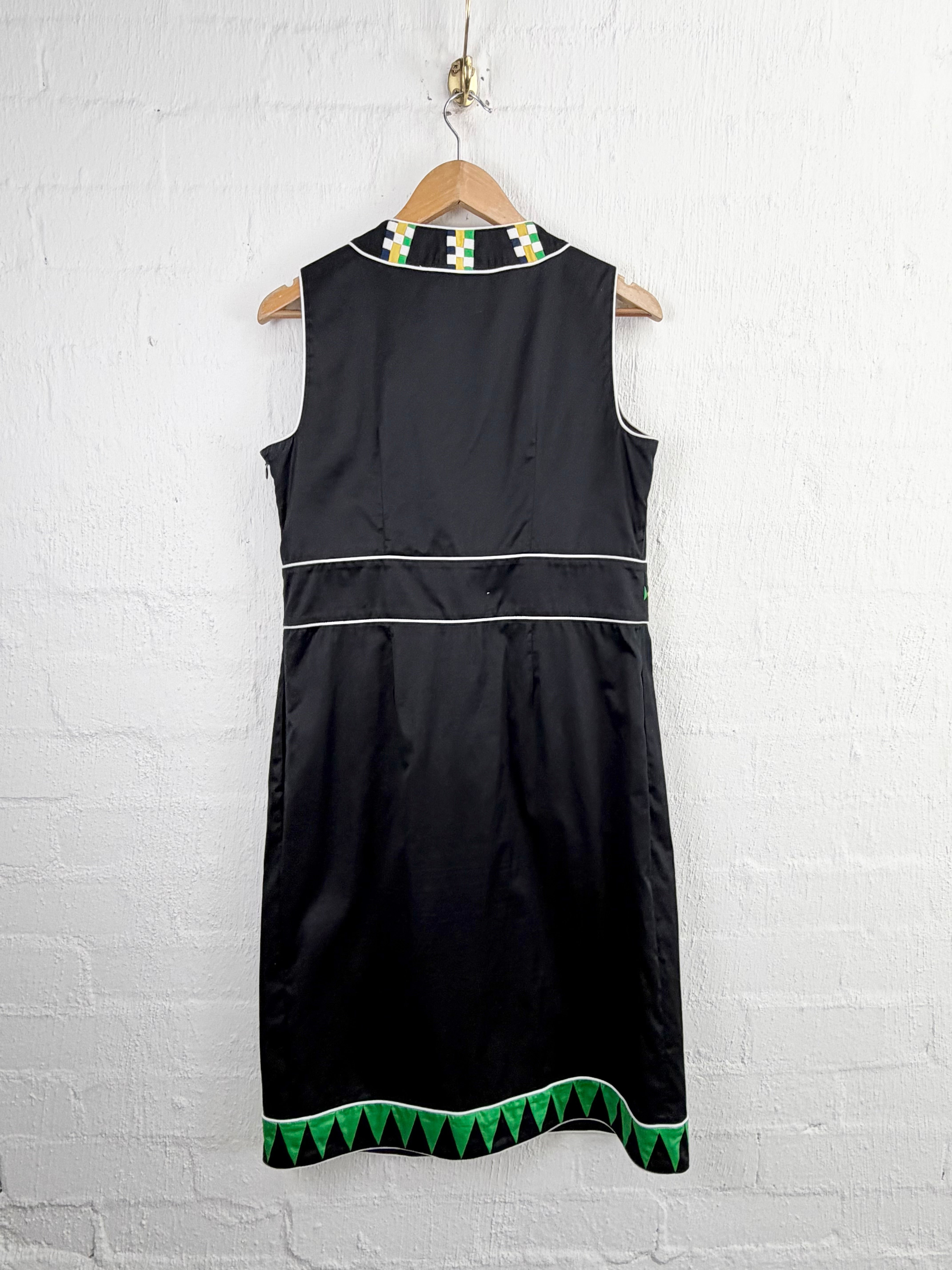 Easton Pearson Black Sleeveless Applique Dress - AU10
