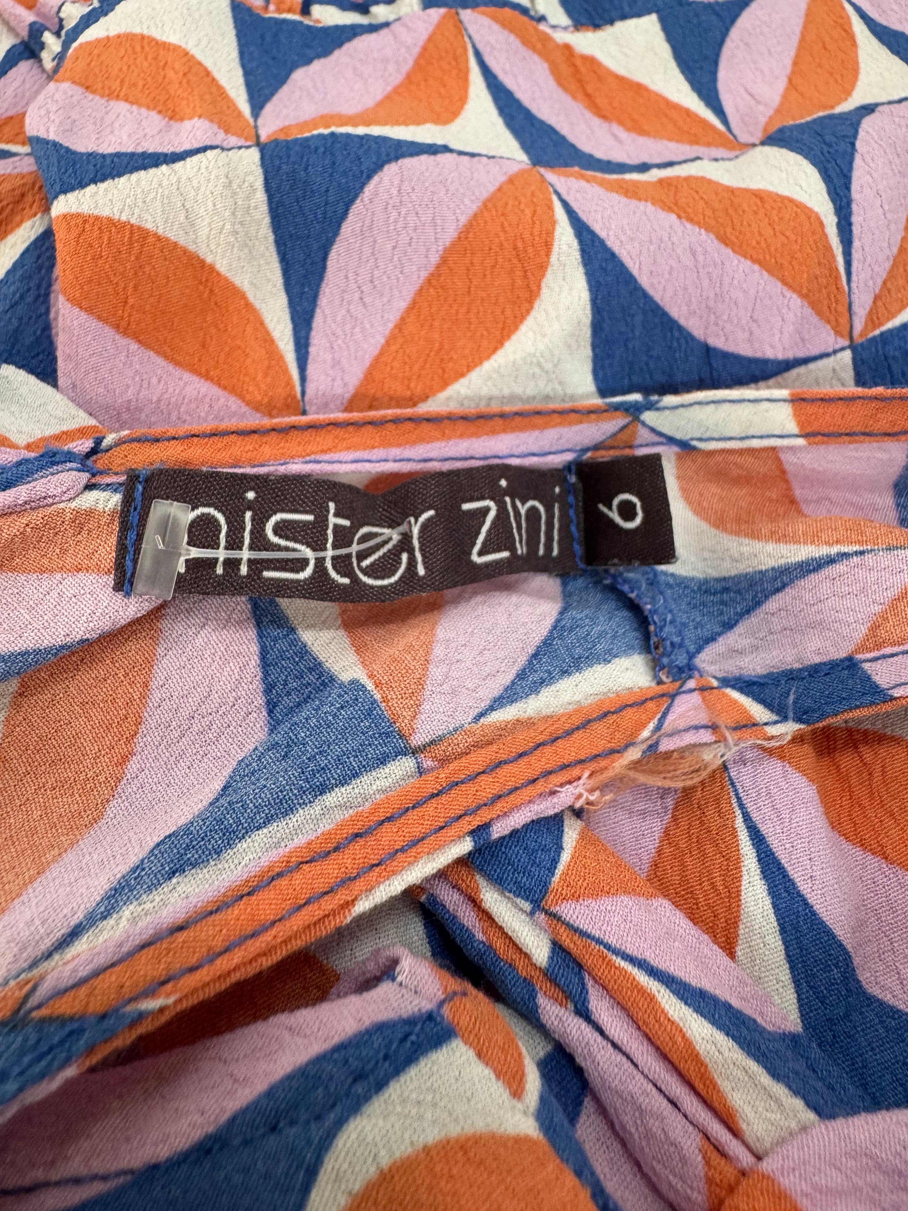 Mister Zimi Geometric Patterned Oversized Sleeveless Dress - AU6