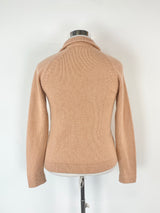 Le Tricot Perugia Orange Sorbet Cashmere Cardigan - AU10